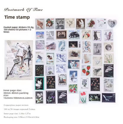 100 Stickers timbres