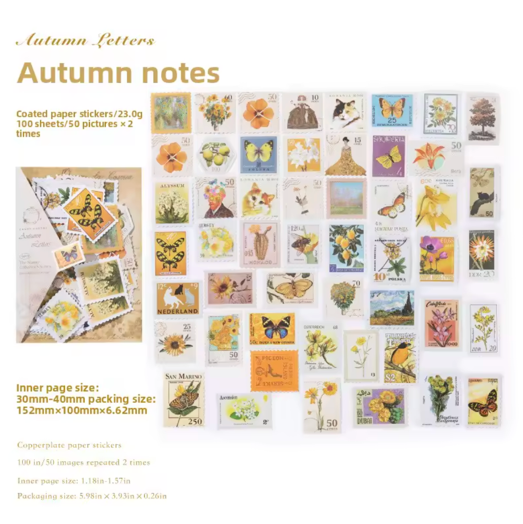 100 Stickers timbres