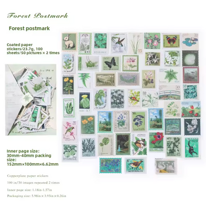 100 Stickers timbres
