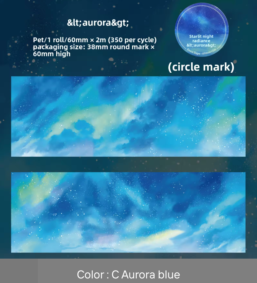 Washi Tape ancho Cielo