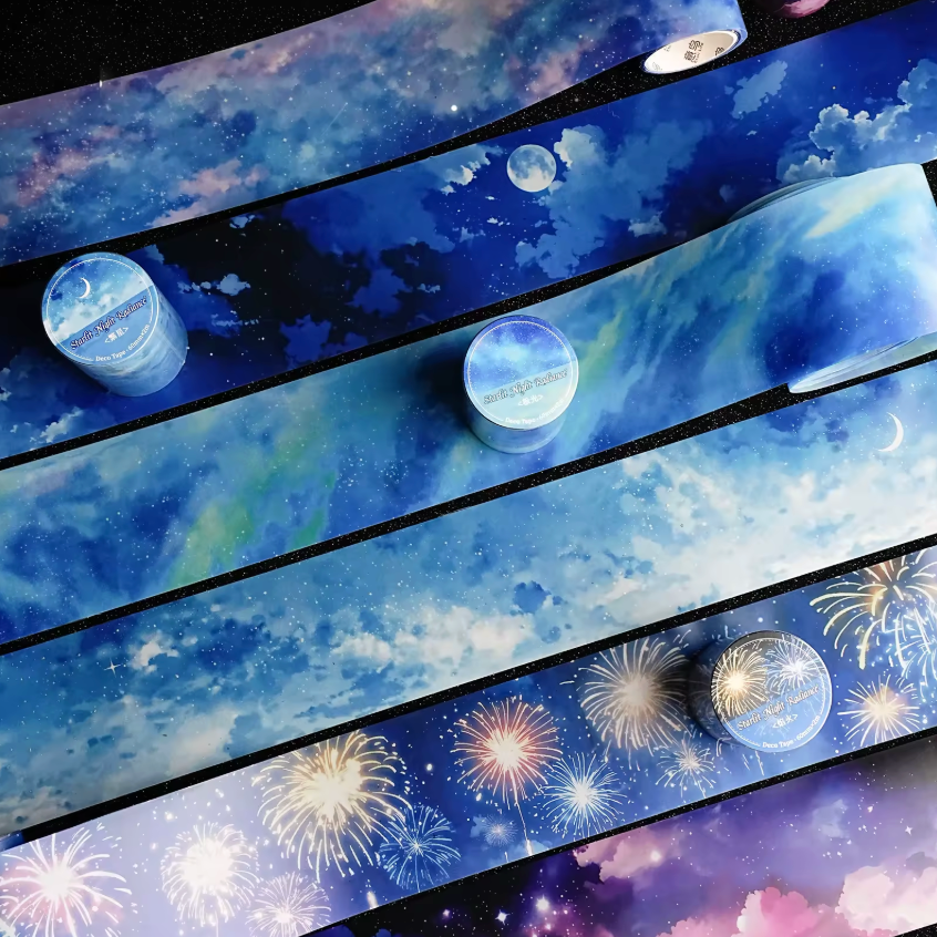 Washi Tape ancho Cielo