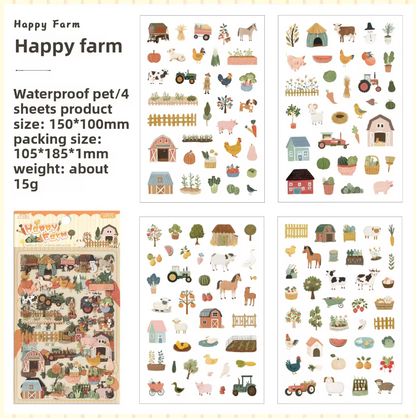 4 Hojas de Stickers Chiquitos