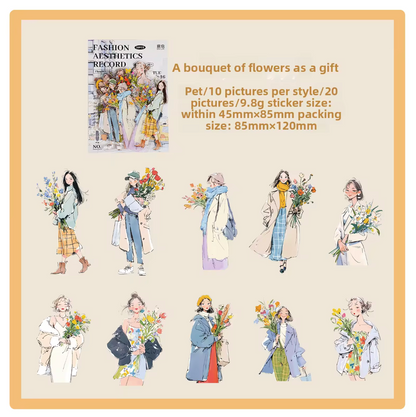 20 Stickers Monitas Bonitas