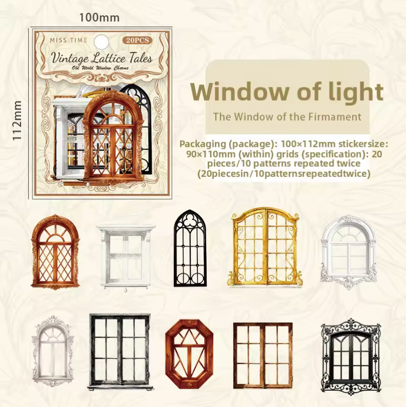 20 Stickers Ventanas & Puertas