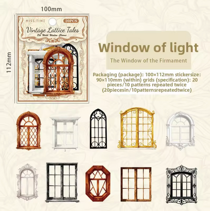 20 Stickers Ventanas & Puertas