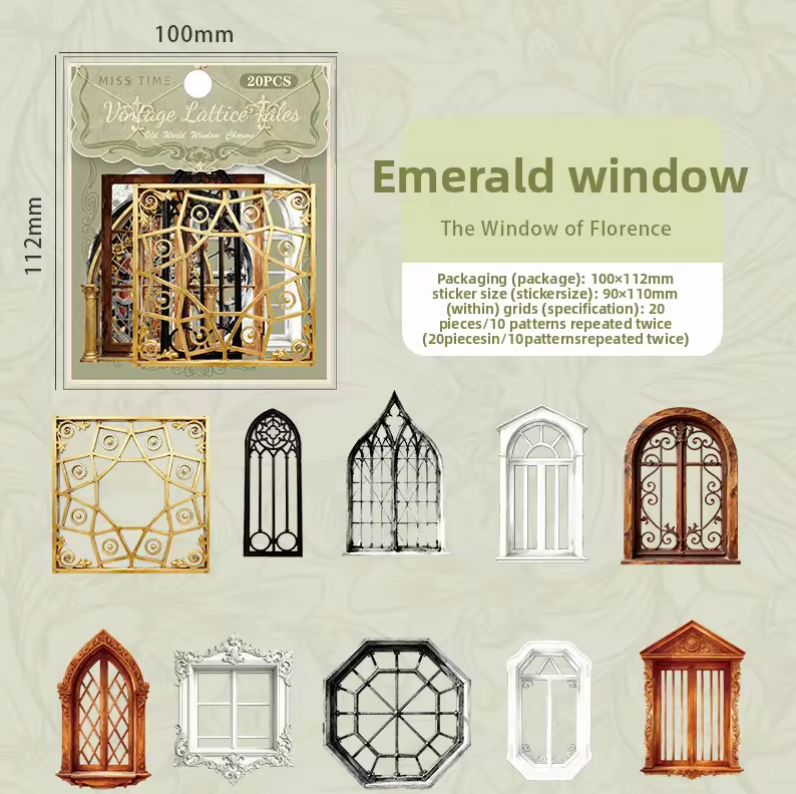 20 Stickers Ventanas & Puertas