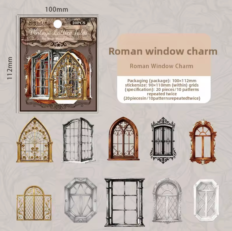 20 Stickers Ventanas & Puertas