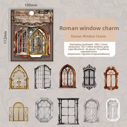 20 Stickers Ventanas & Puertas