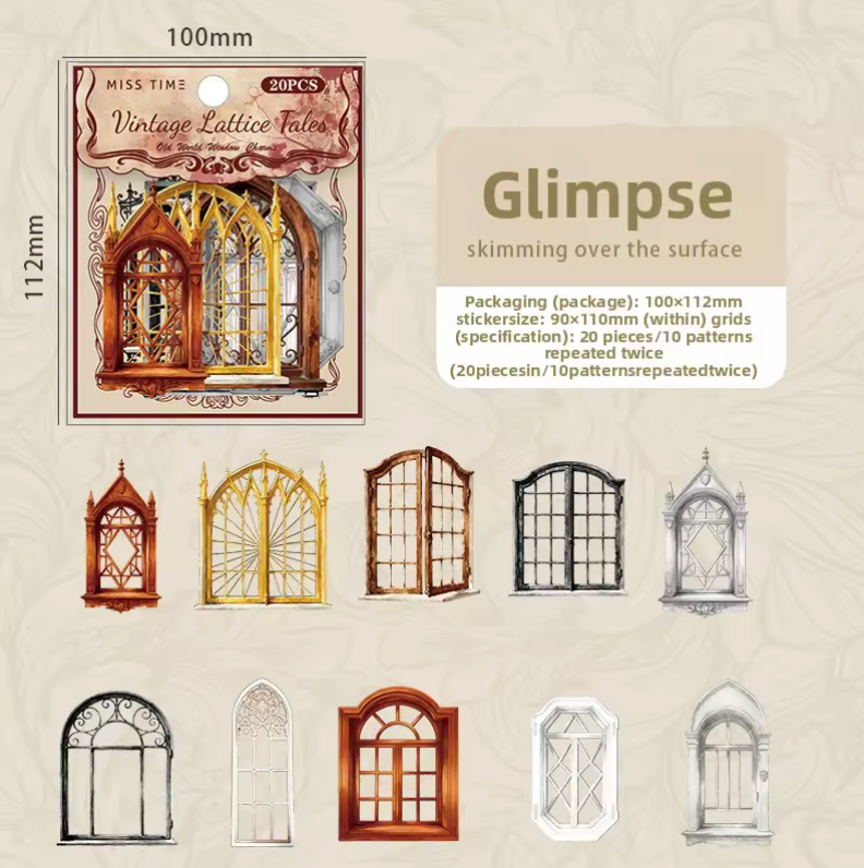 20 Stickers Ventanas & Puertas