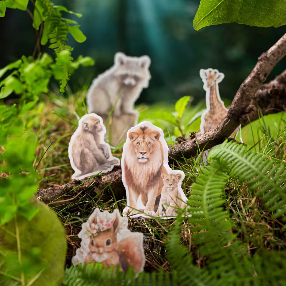 50 Stickers Animales Salvajes