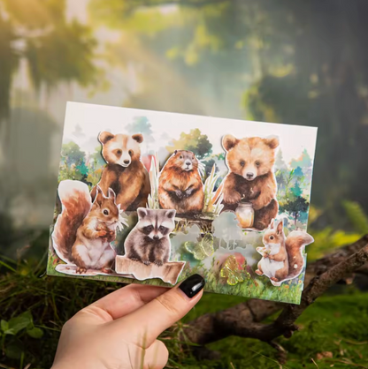 50 Stickers Animales Salvajes