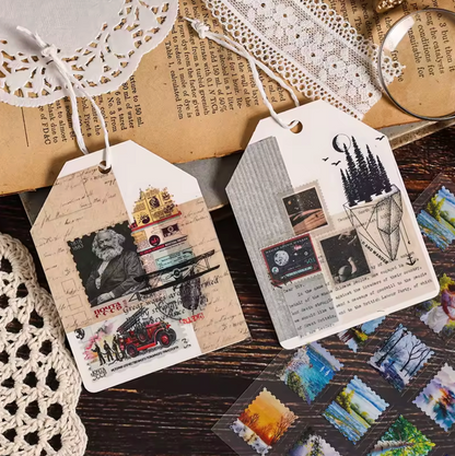 8 Hojas de Stickers Timbres