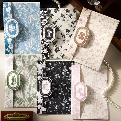 10 Hojas de papel Estilo Toile de Jouy