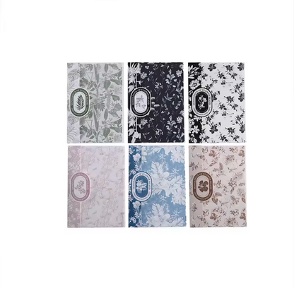 10 Hojas de papel Estilo Toile de Jouy
