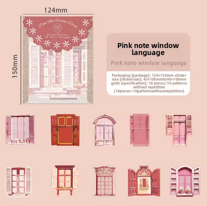 10 Cartulinas de ventanas