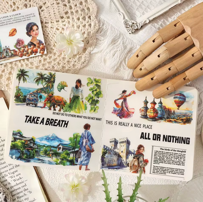 4 Hojas de Stickers Ciudades