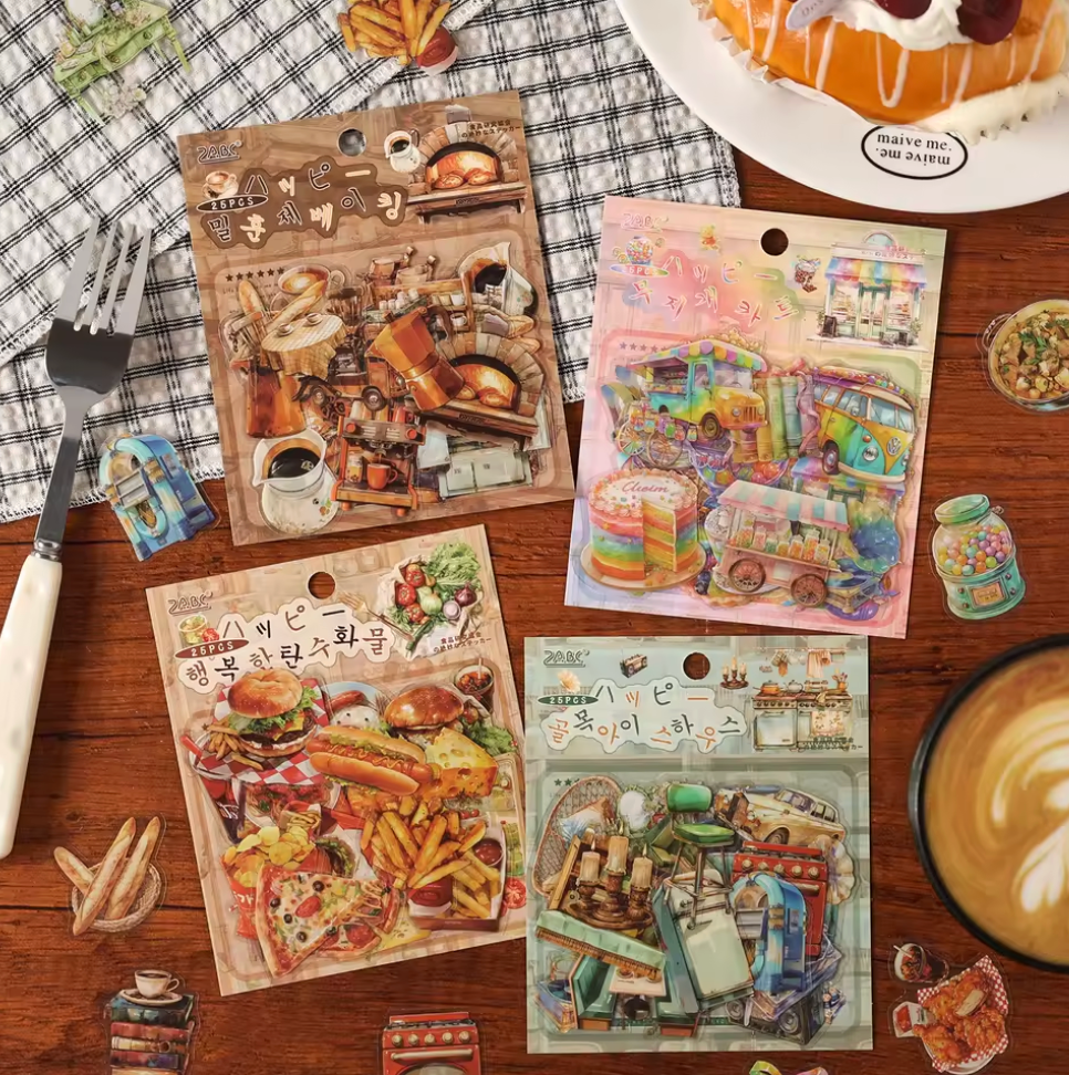 25 Stickers Comida