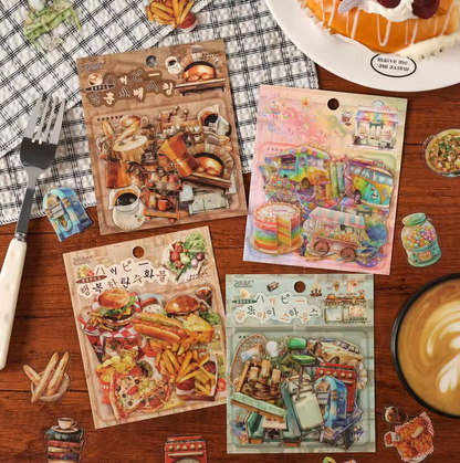 25 Stickers Comida