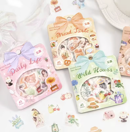 45 Stickers Colores pasteles