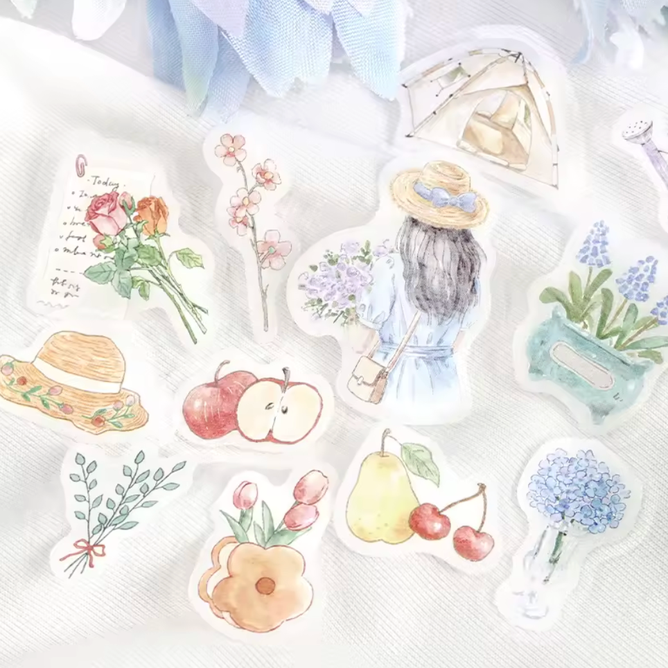 45 Stickers Colores pasteles