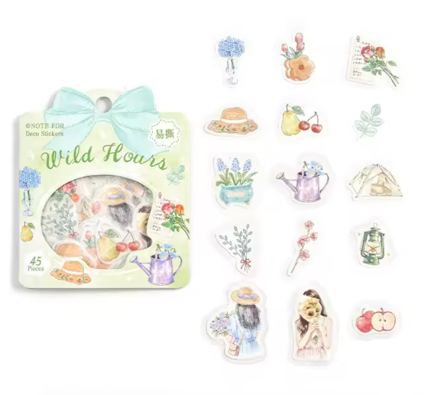 45 Stickers Colores pasteles