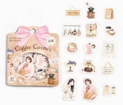 45 Stickers Colores pasteles