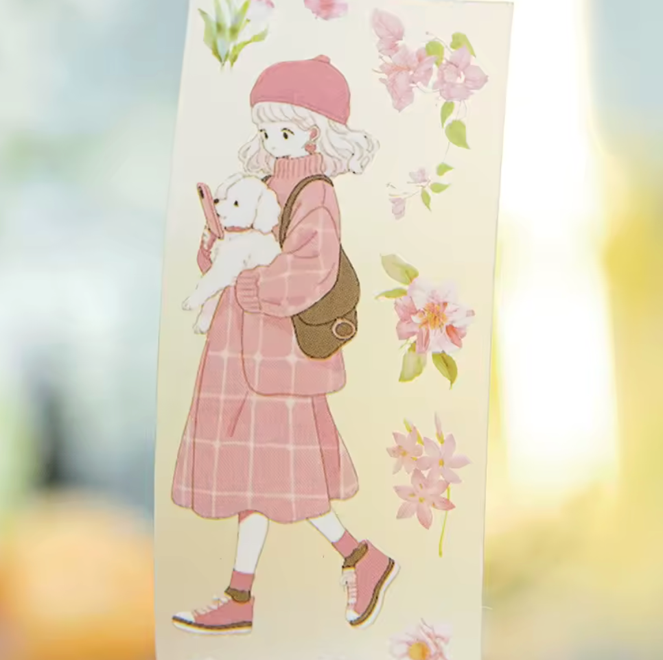 Washi Tape Monitas & Flores de colores