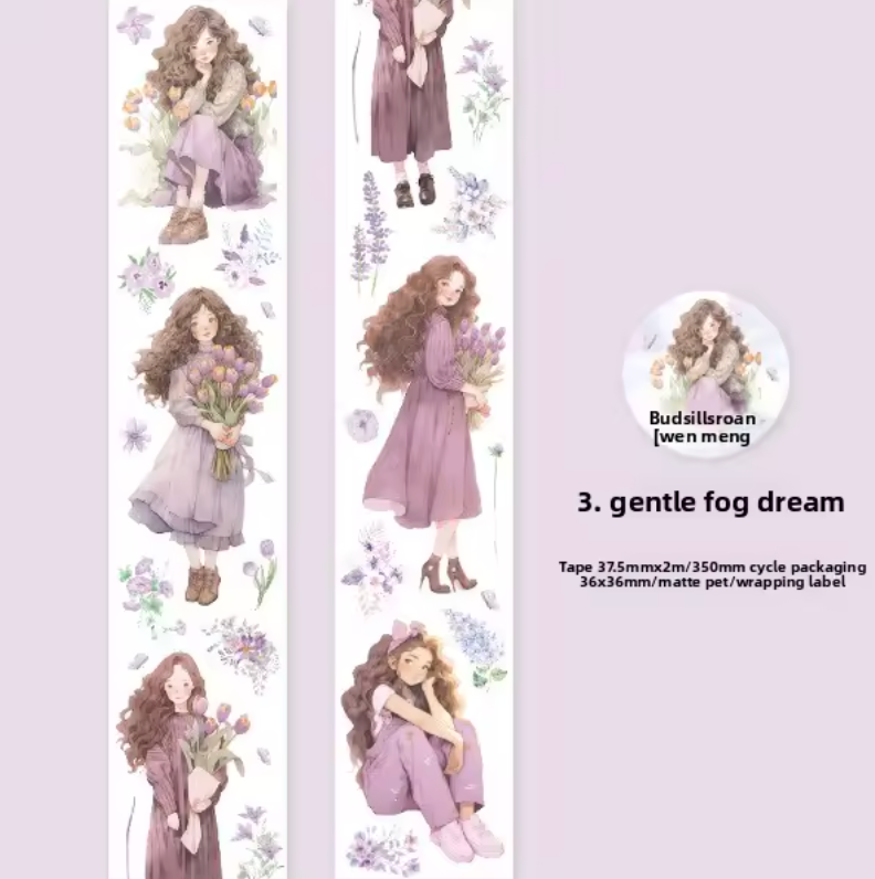 Washi Tape Monitas & Flores de colores