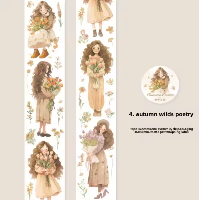 Washi Tape Monitas & Flores de colores