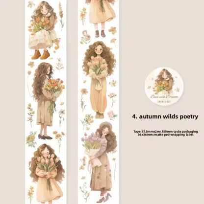 Washi Tape Monitas & Flores de colores