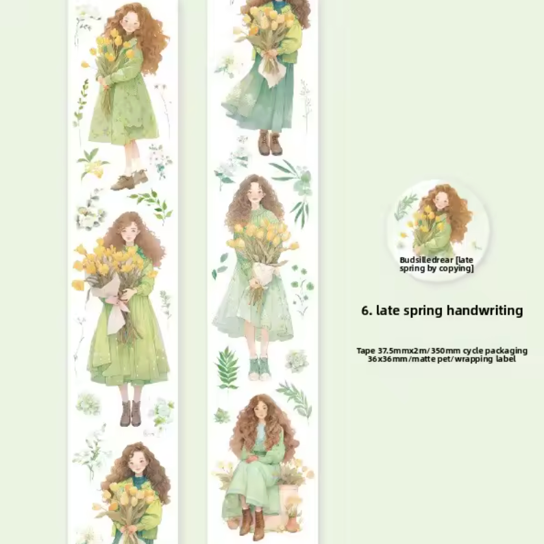 Washi Tape Monitas & Flores de colores
