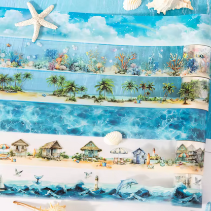 Washi Tape ancho Playa y verano
