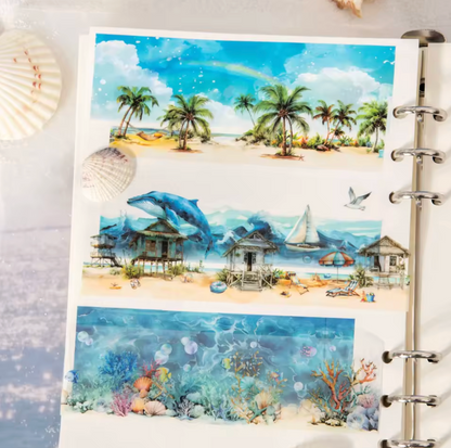 Washi Tape ancho Playa y verano