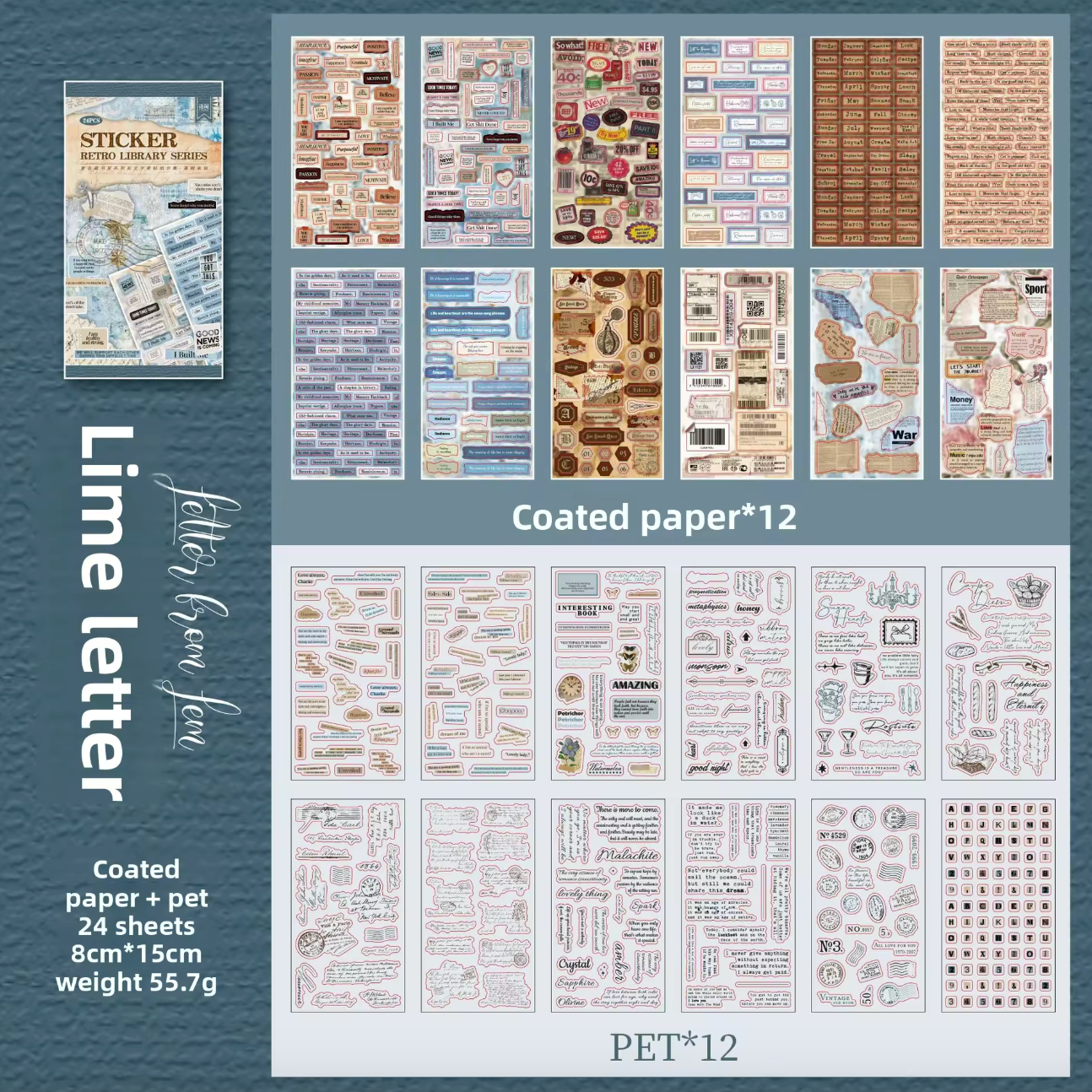 Libro de Stickers Palabras & Texto