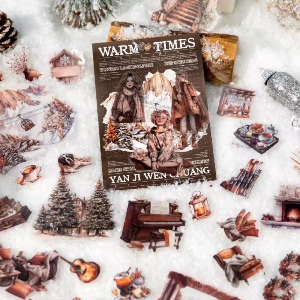 30 Stickers Navidad - Warm Times