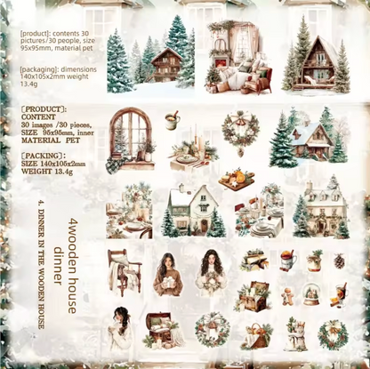 30 Stickers Navidad - Warm Times