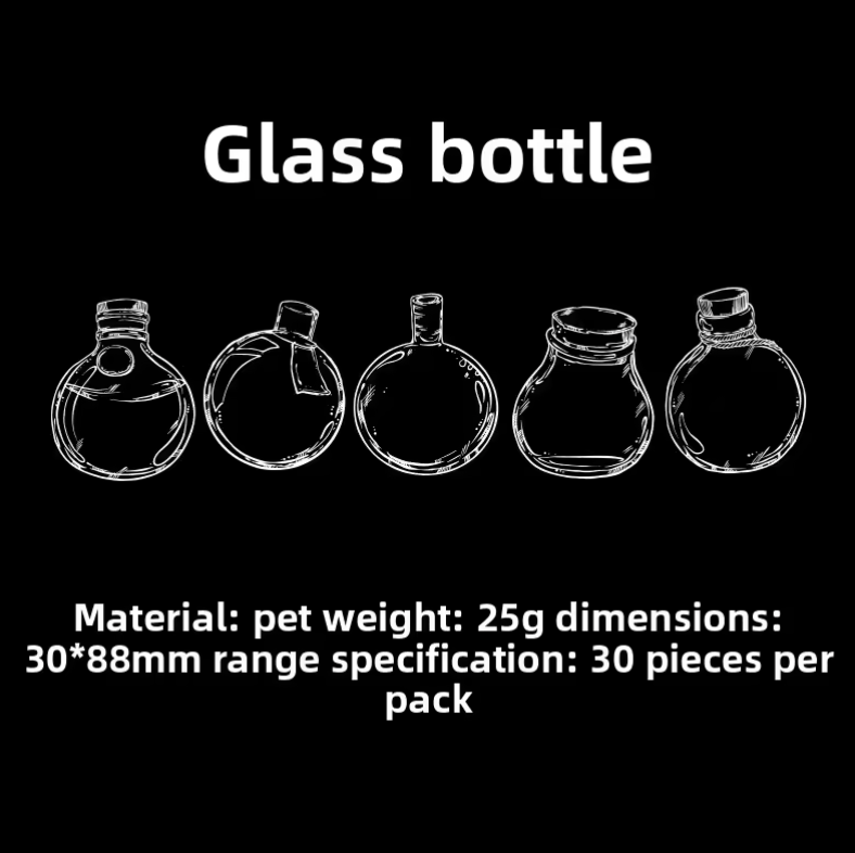 30 Stickers Botellas transparentes