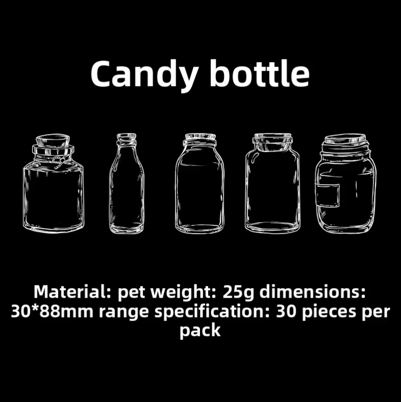 30 Stickers Botellas transparentes