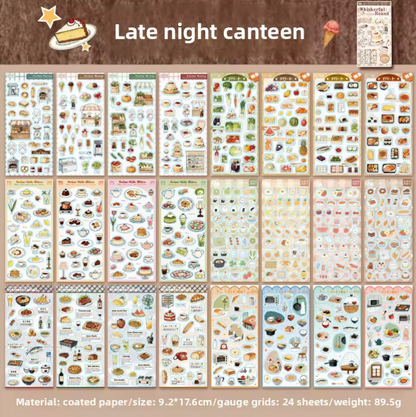 24 Hojas de Stickers