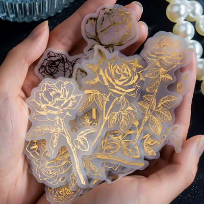 40 Stickers Foil dorado