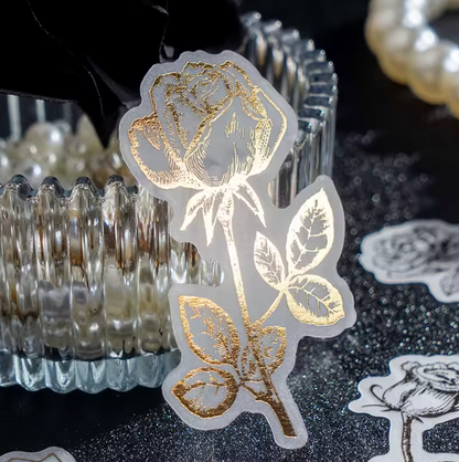 40 Stickers Foil dorado