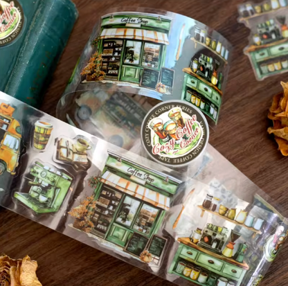 Rollo de stickers Cosy coffee corner