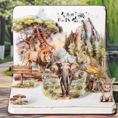 Libro de Stickers Animales salvajes