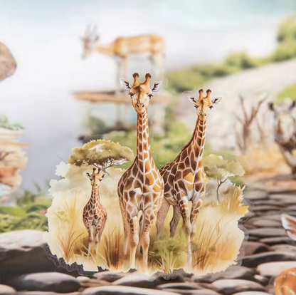 Libro de Stickers Animales salvajes
