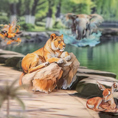 Libro de Stickers Animales salvajes