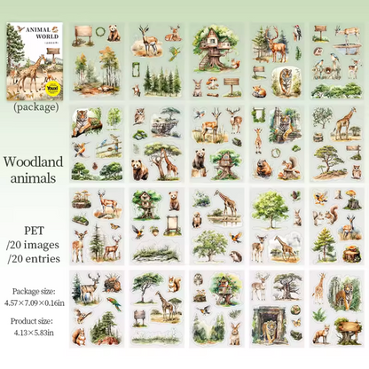 Libro de Stickers Animales salvajes
