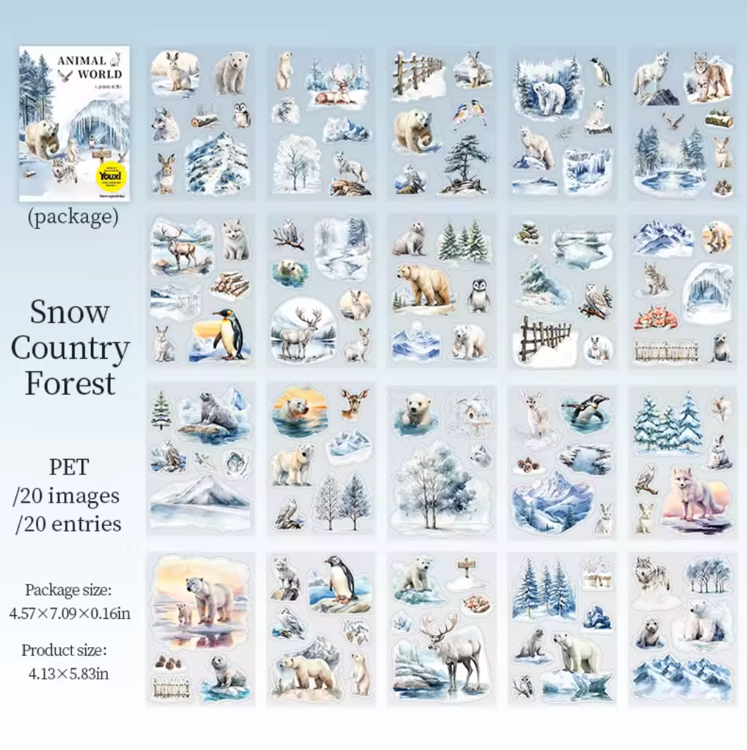 Libro de Stickers Animales salvajes