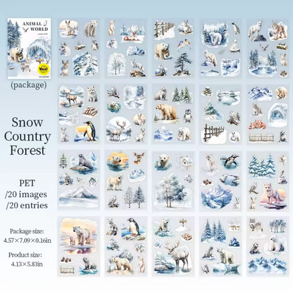 Libro de Stickers Animales salvajes