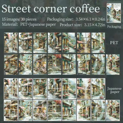 Liçbro de Stickers Ciudades & café - 30 paginas