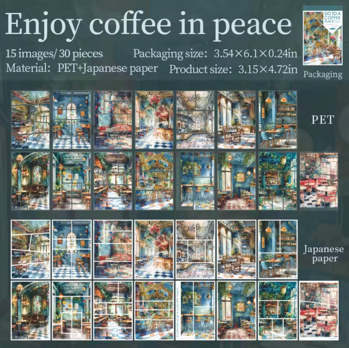 Liçbro de Stickers Ciudades & café - 30 paginas